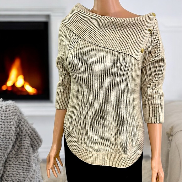 89th & Madison 3/4 Sleeve Knit Cowl Neck Sweater - Picture 9 of 16